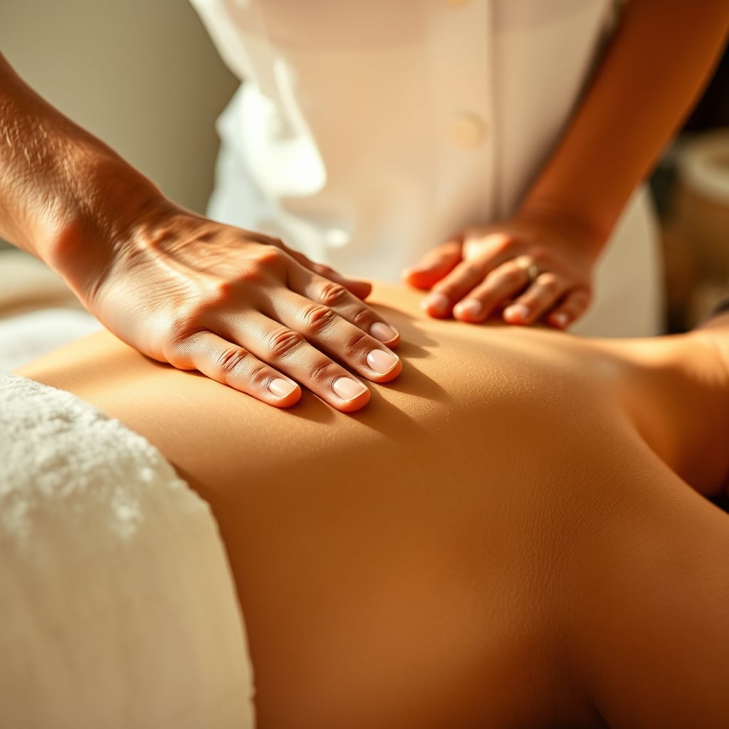 Relaxing therapeutic massage